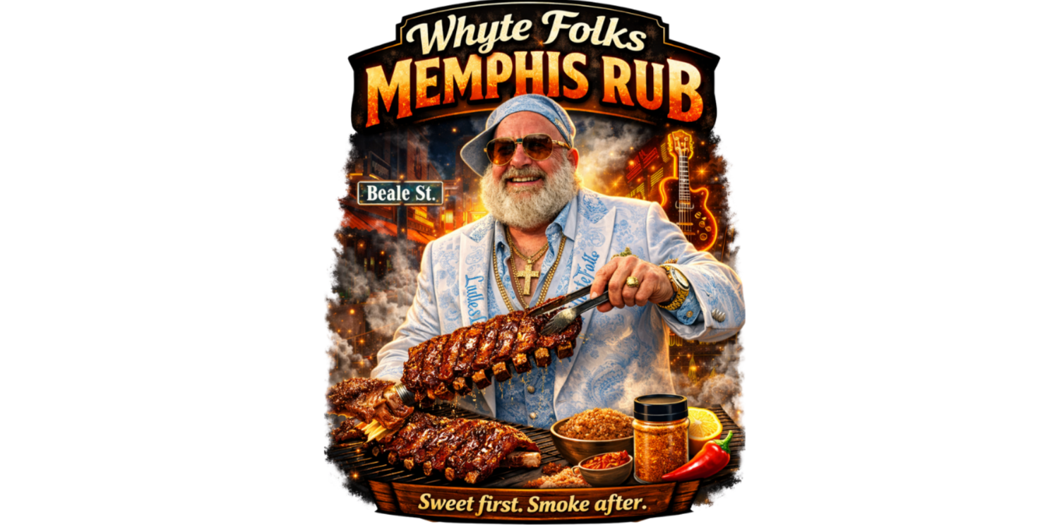 <p>A tribute to the late Whyte Folks, with that deep, smoky-sweet flavor that tastes like it came straight off a charcoal grill. Rub it on ribs, pork, chicken, or anything headed for the pit.</p>